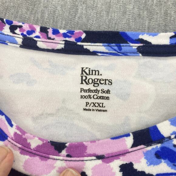 Kim Rogers Dress Women PXXL Floral Petite Curvy Perfectly Soft Beach Summer - Picture 3 of 6